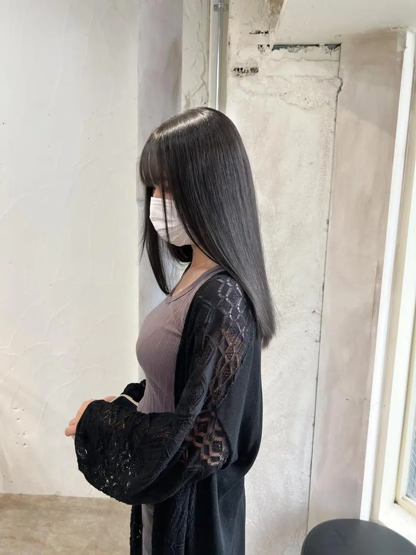 カラー ヘアカラー ✨ブリーチなしカラー ×髪質改善✨松村 潤のヘアスタイル