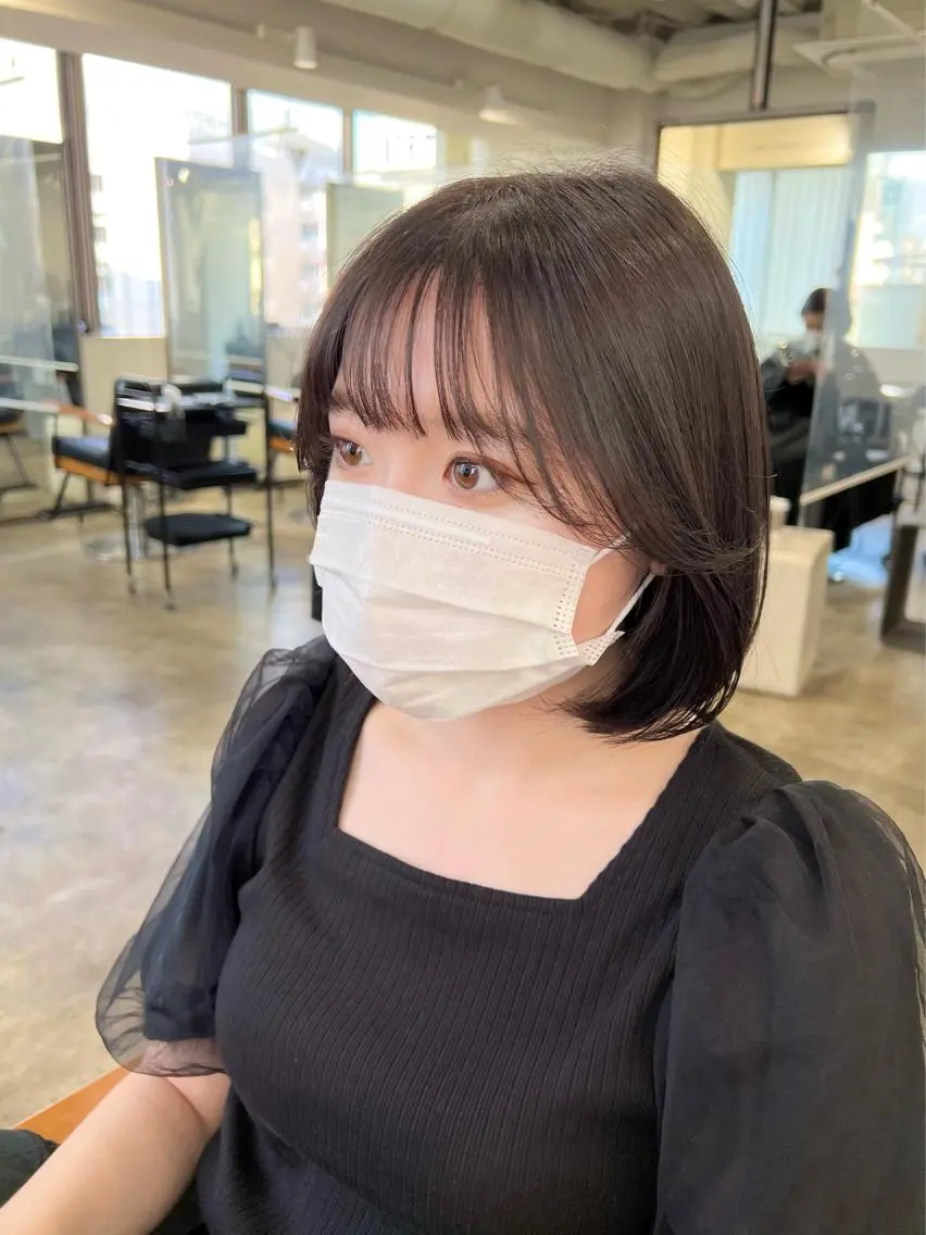 ミディアム カラー 透明感カラー カット 【韓国風くびれヘア】 joule小木曽輝のヘアスタイル