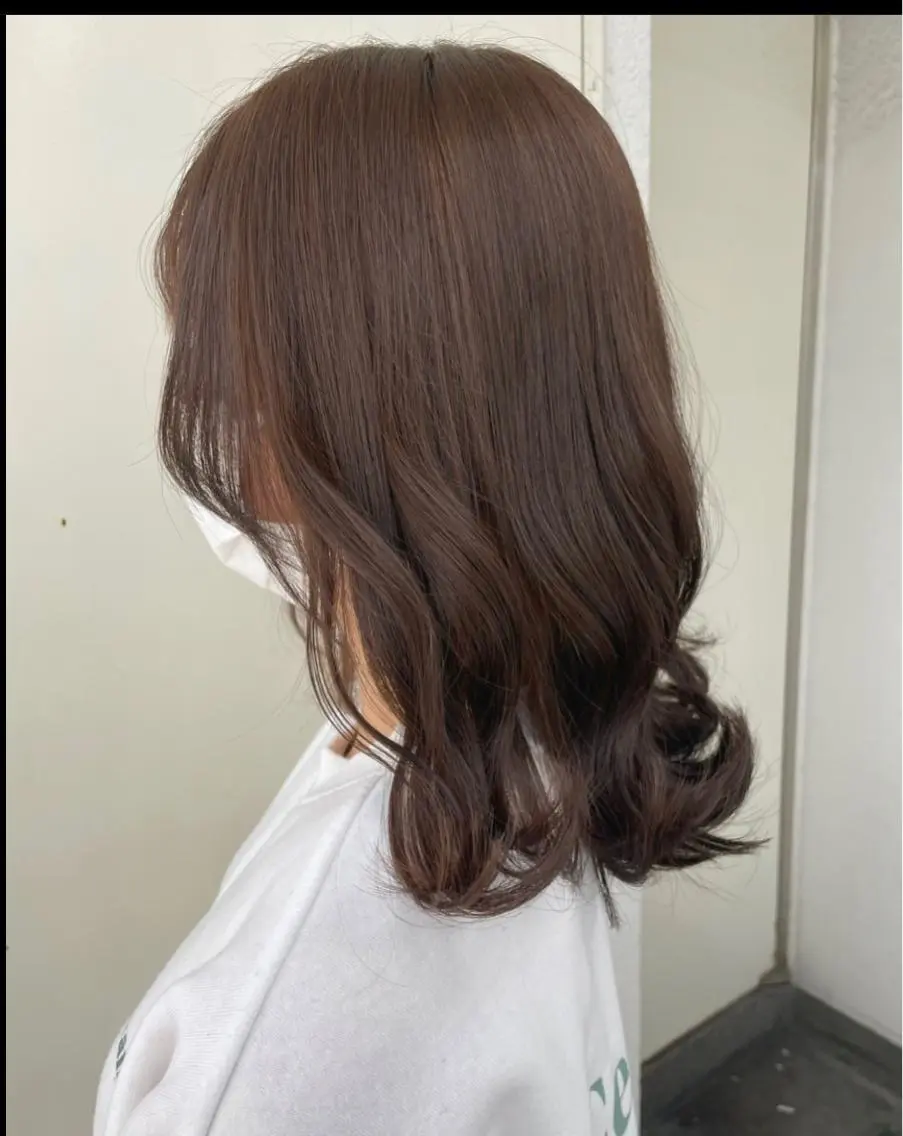 ミディアム チョコレートブラウン 🌿透明感ヘア 園田　朱梨🌿のヘアスタイル