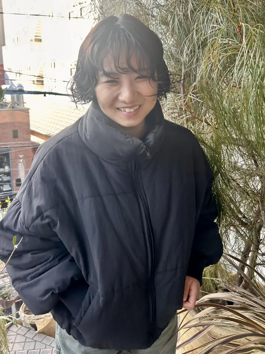 ショート パーマ カット パーマ トリートメント qiie ワンカラー ダブルカラーのヘアスタイル