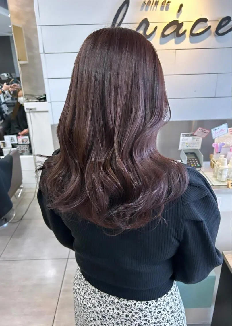 ミディアム ヘアカラー 🫧艶髪カラー🫧 森本くるみのヘアスタイル