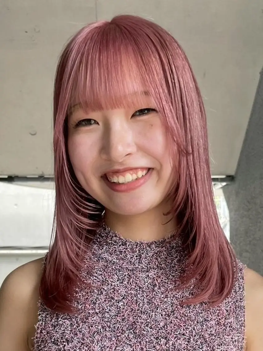 ミディアム カット ヘアカラー トリートメント ARCANAブリーチ ダブルカラー🌟原宿のヘアスタイル