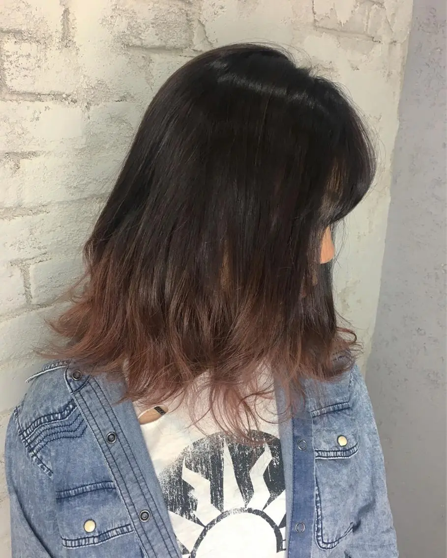 ミディアム カラー グラデーションカラー boutique misakiのヘアスタイル