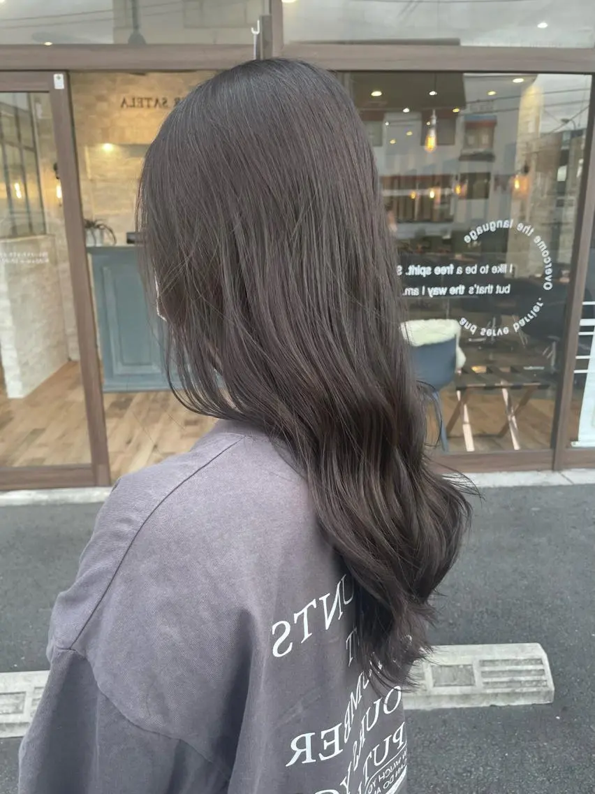 ミディアム カラー ヘアアレンジ ブリーチ 透明感カラー ダブルカラー インナーカラー ブリーチなしカラー 川崎のカラー職人🥣 kentaのヘアスタイル