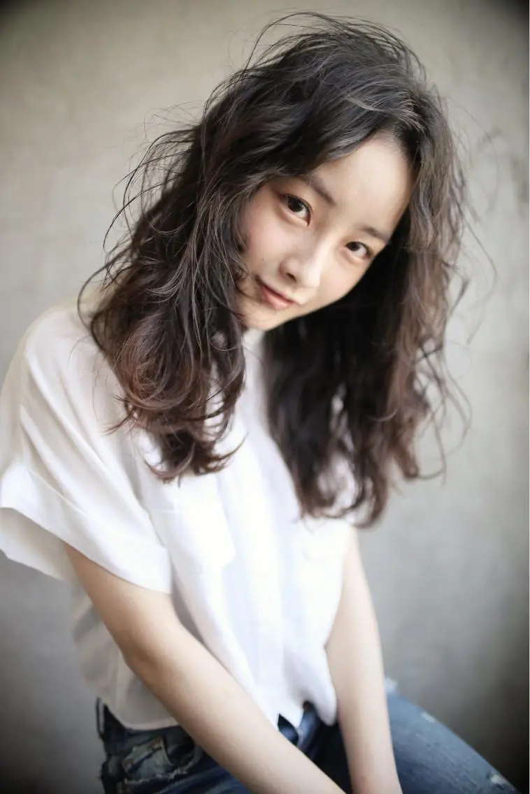 セミロング パーマ 坂本 裕介のヘアスタイル
