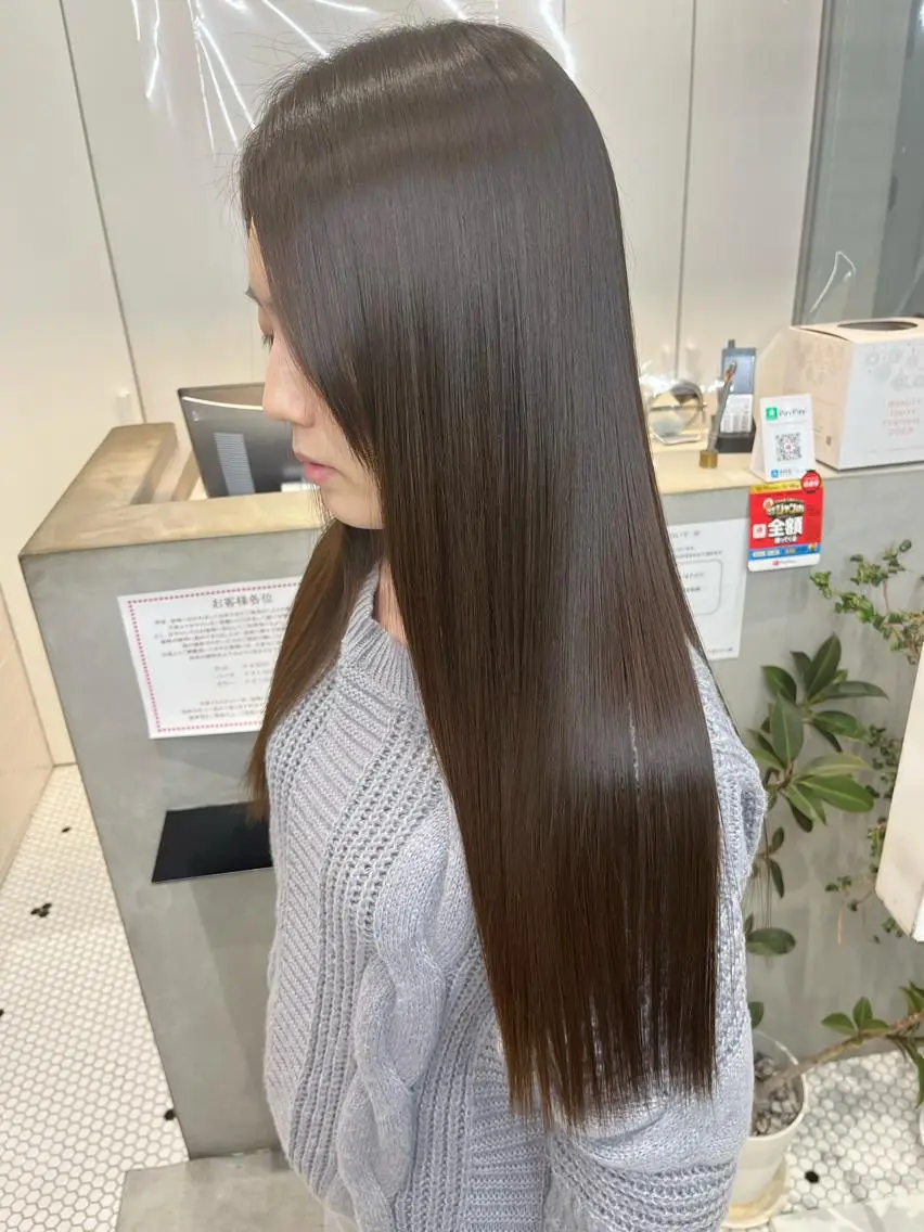 ロング ヘアカラー トリートメント 【髪質改善特化･ 福田航洋】のヘアスタイル