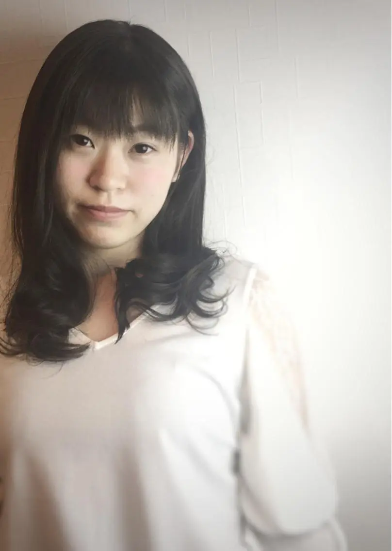ロング ナガサカ サチのヘアスタイル