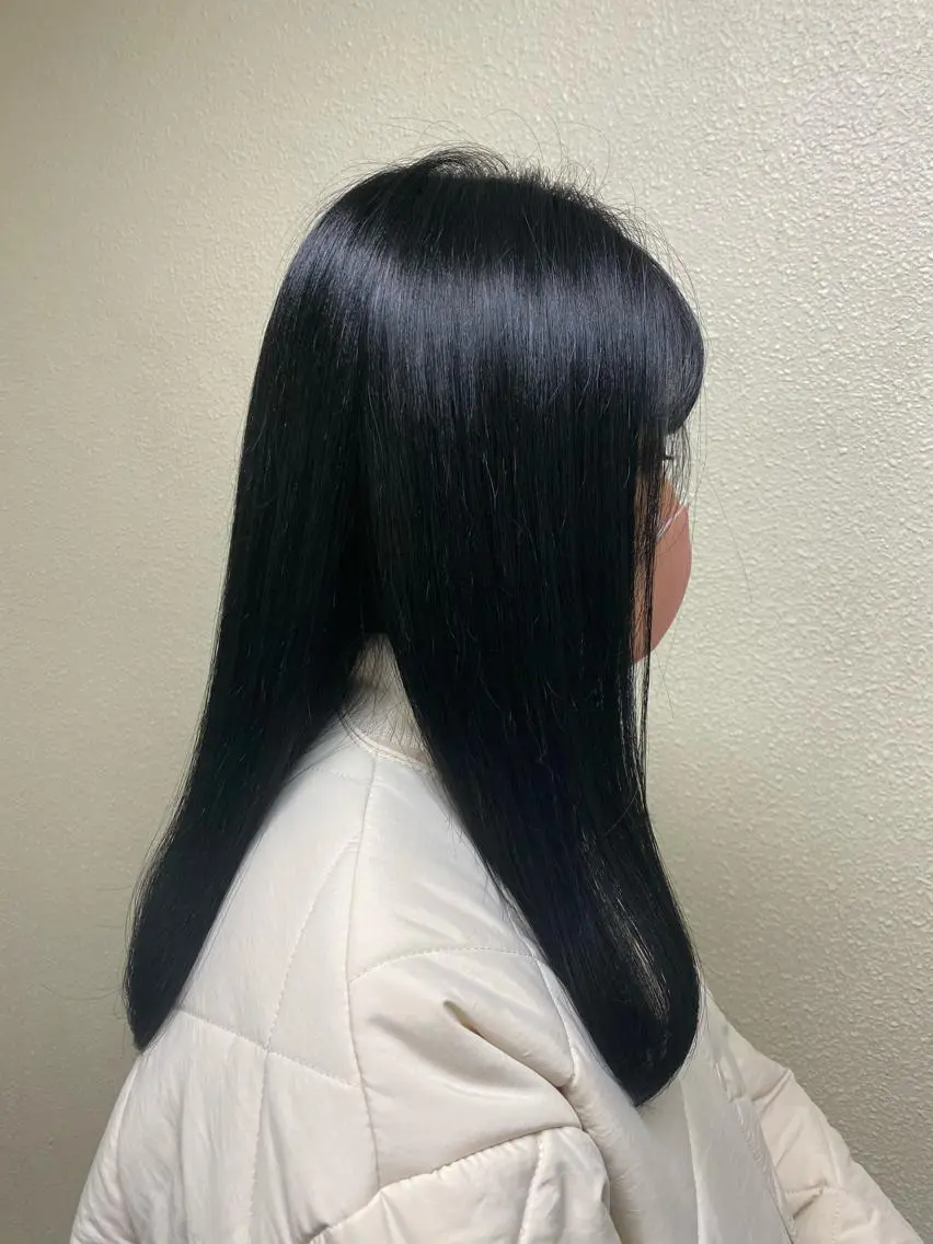 セミロング カラー くせ毛 縮毛矯正/艶カラー/ ikedaのヘアスタイル