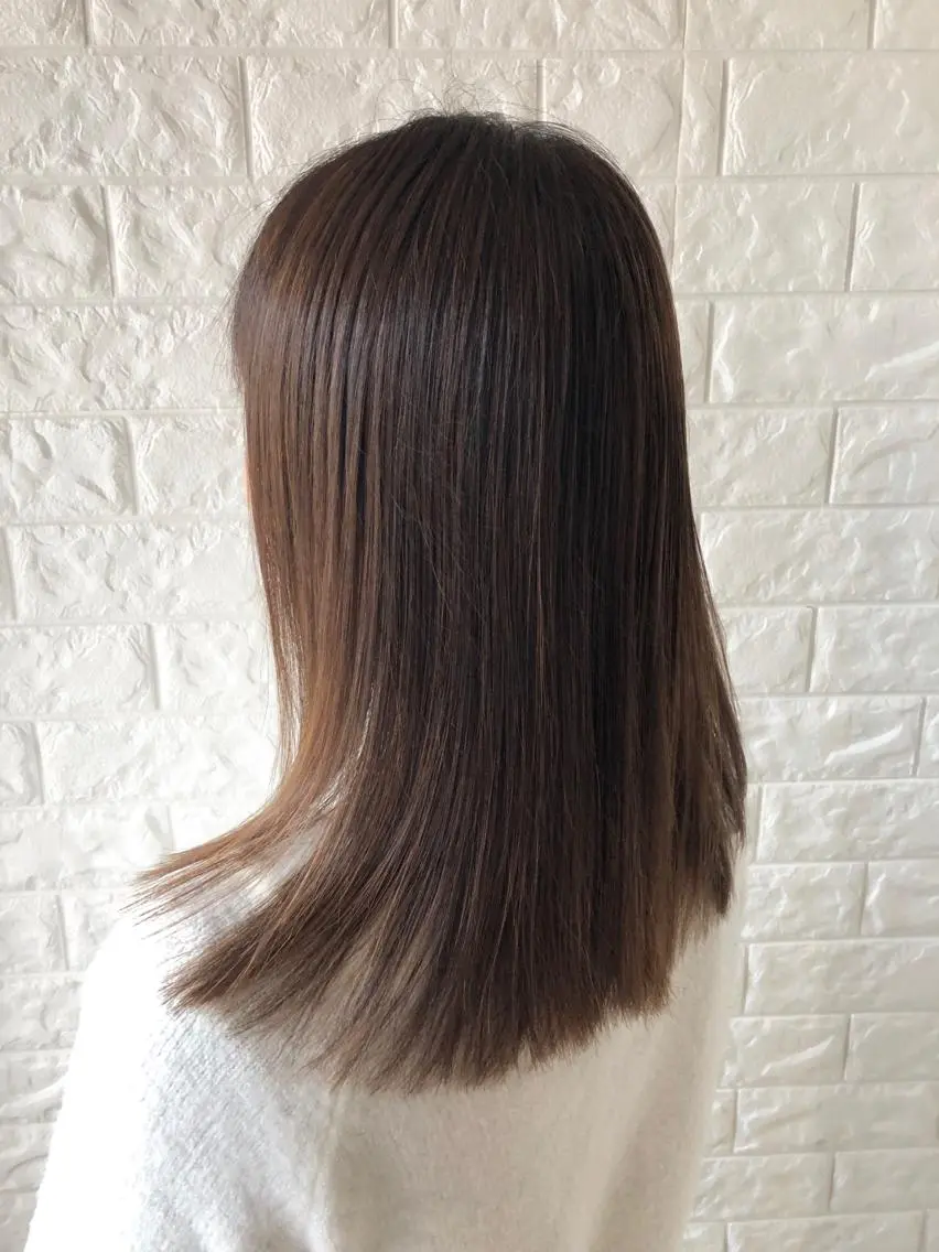 ロング 縮毛矯正/髪質改善 主税巧一のヘアスタイル