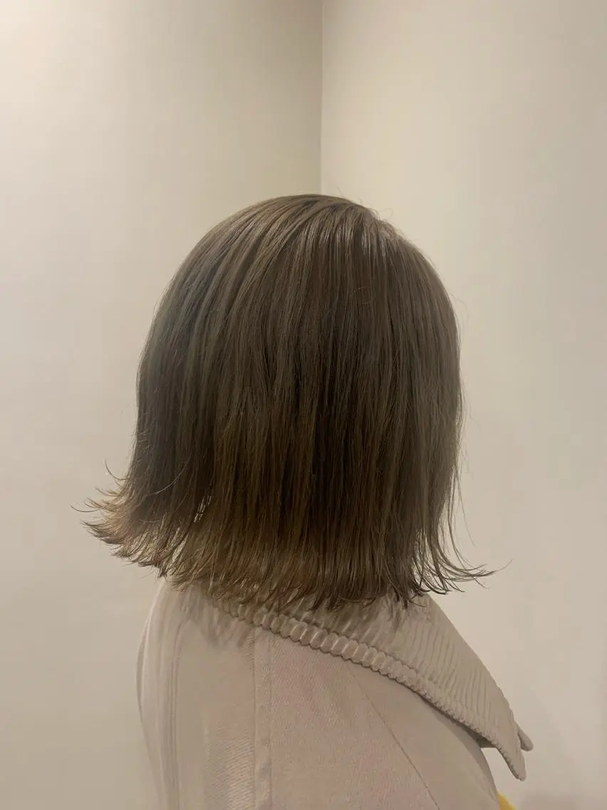ショート カラー ヘアアレンジ ベージュカラー ヘアカラー トリートメント ヘアセット 金子 廉のヘアスタイル