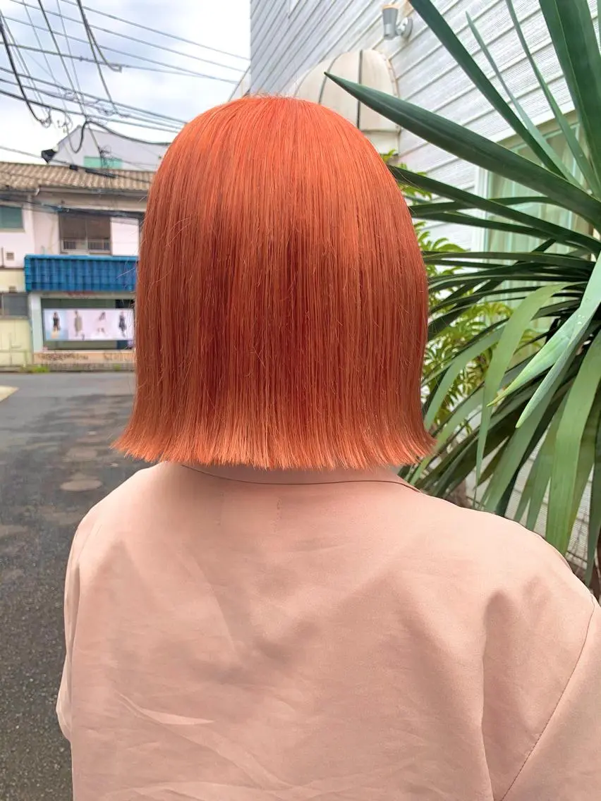 ショート カラー ヘアカラー トリートメント ヘアセット 🎀透明感 カラー🎀ミズキのヘアスタイル