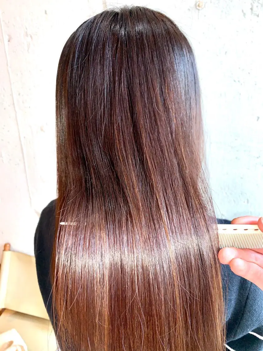 ロング トリートメント カット ヘアカラー 縮毛矯正 トリートメント 💛丁寧さNo.🥇 🧸片山智裕💛のヘアスタイル