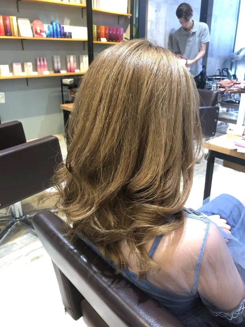 ミディアム カラー パーマ ヘアアレンジ メンズ キッズ ネイル マツエク・マツパ メンズブリーチ ブリーチ ヘアカラー トリートメント EnBlesS西宮 マンツーマン神道有基のヘアスタイル