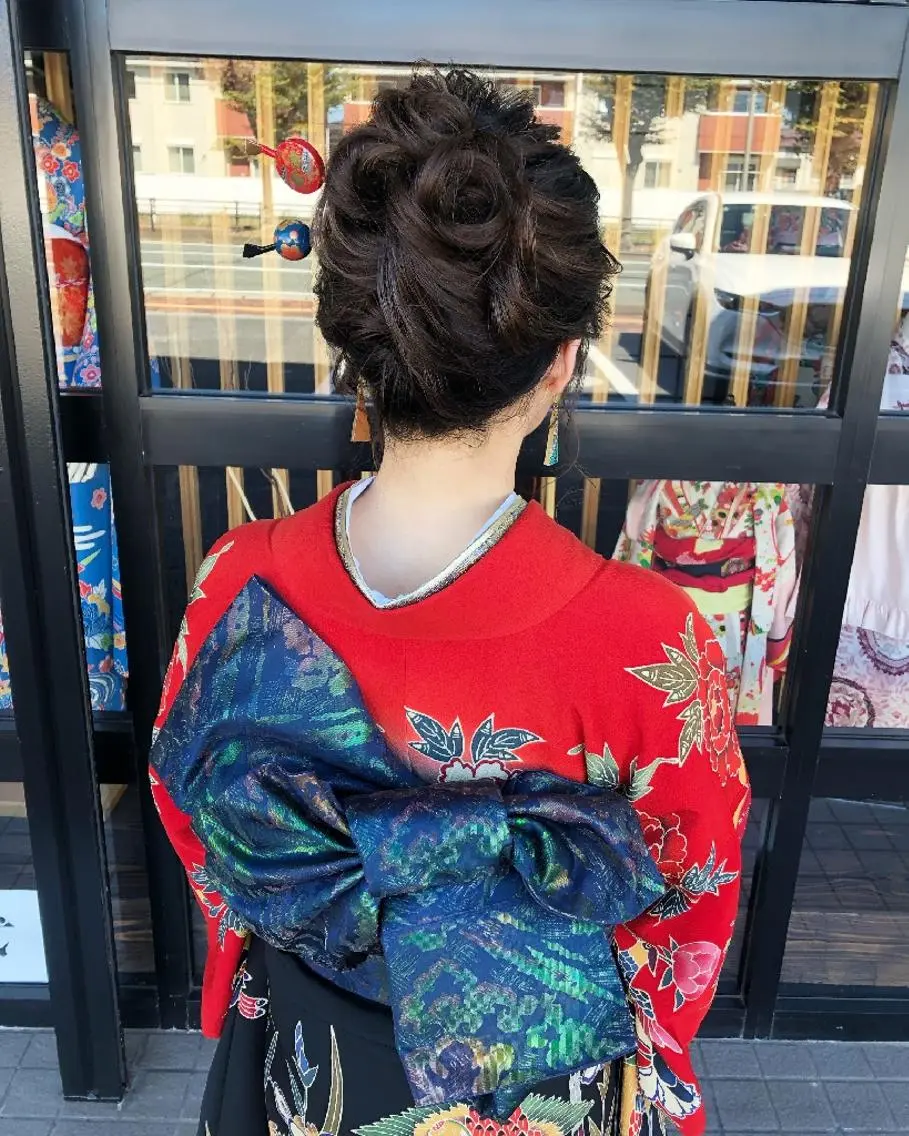 ヘアアレンジ 成人式 Sheep 黒崎のマツエク・マツパデザイン