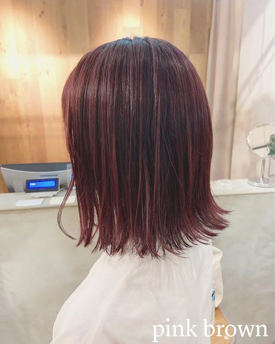 ミディアム カラー カット ヘアカラー トリートメント 🟩くすみカラー/ボ ブ/ショート/大司のヘアスタイル