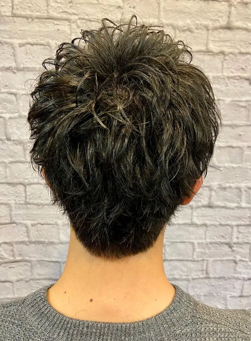 ショート カラー パーマ ヘアアレンジ メンズ カット パーマ ヘアセット 💈メンズ特化 副店長松浦一聖💈のヘアスタイル