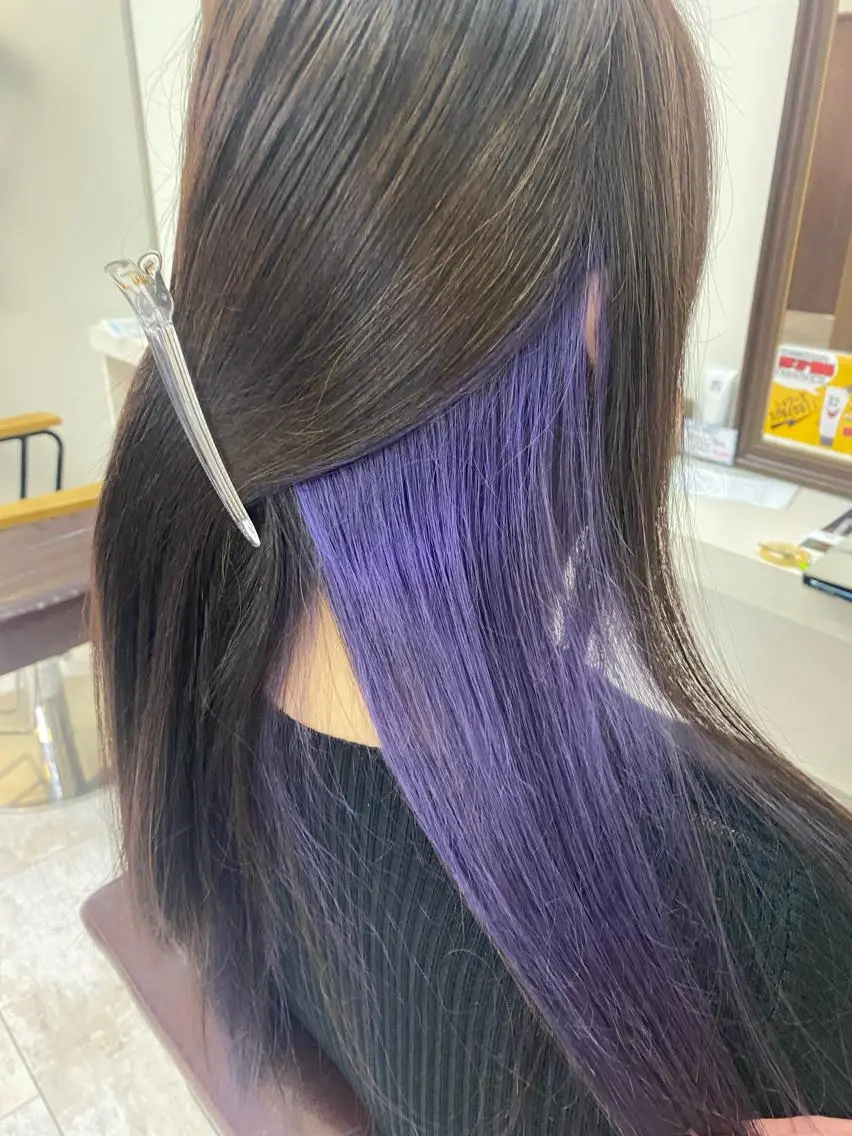 ロング カラー パープルカラー 【eimee】 店長✂️TAKUMAのヘアスタイル