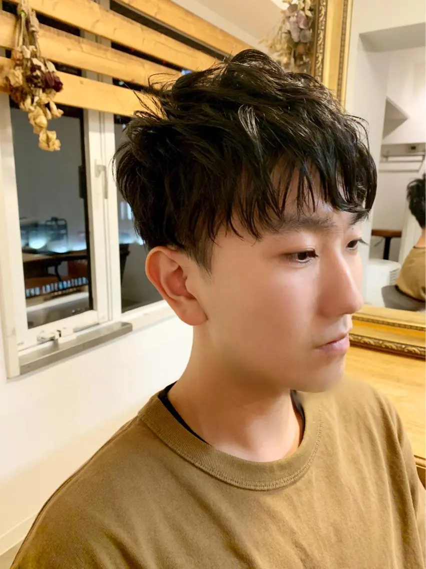 メンズ メンズパーマ ツーブロック 土井 貴司のヘアスタイル