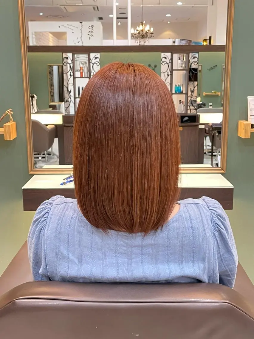 セミロング カット アールグランデ あやのヘアスタイル