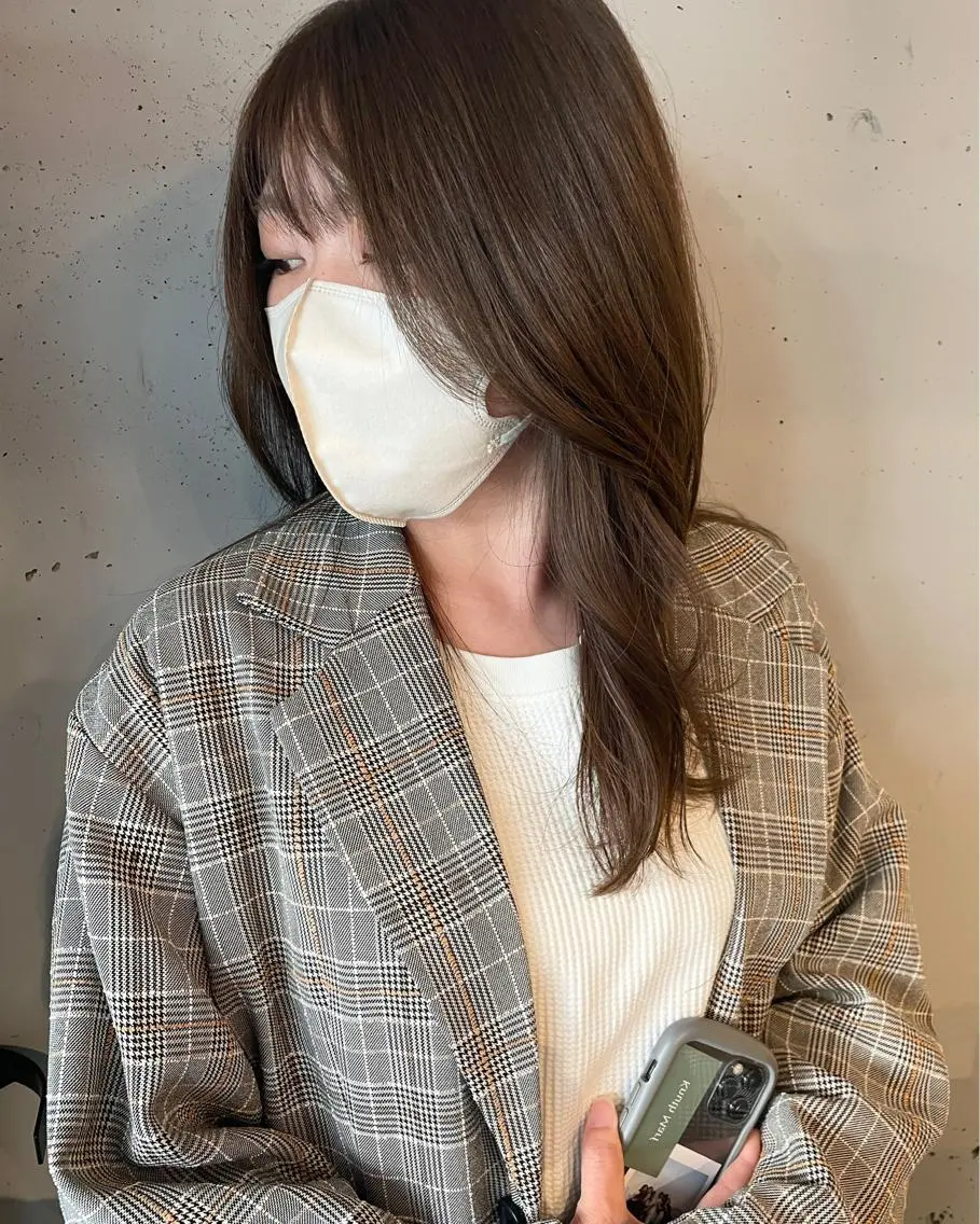ロング カラー カット ヘアカラー トリートメント 東 みのりのヘアスタイル