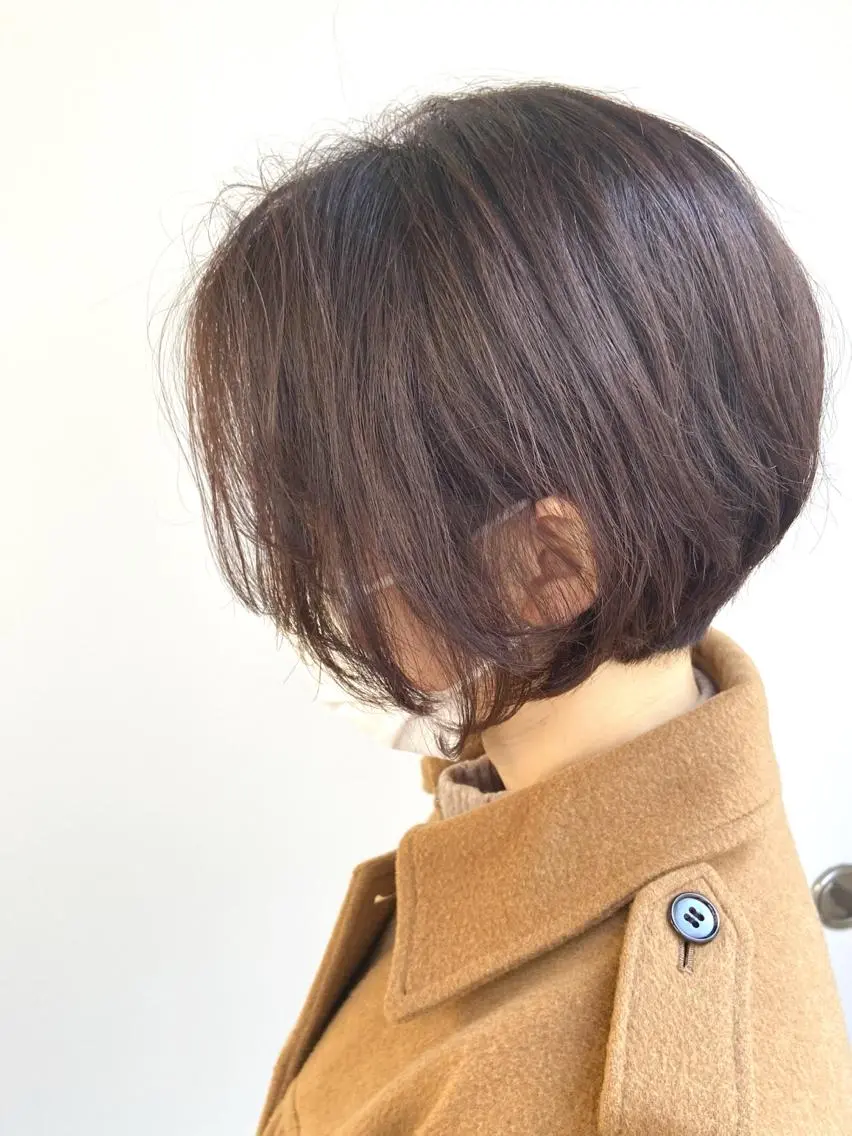 ショート カラー ショートボブ イルミナカラー ボブ ショートヘア 30代からの大人 ショートのヘアスタイル