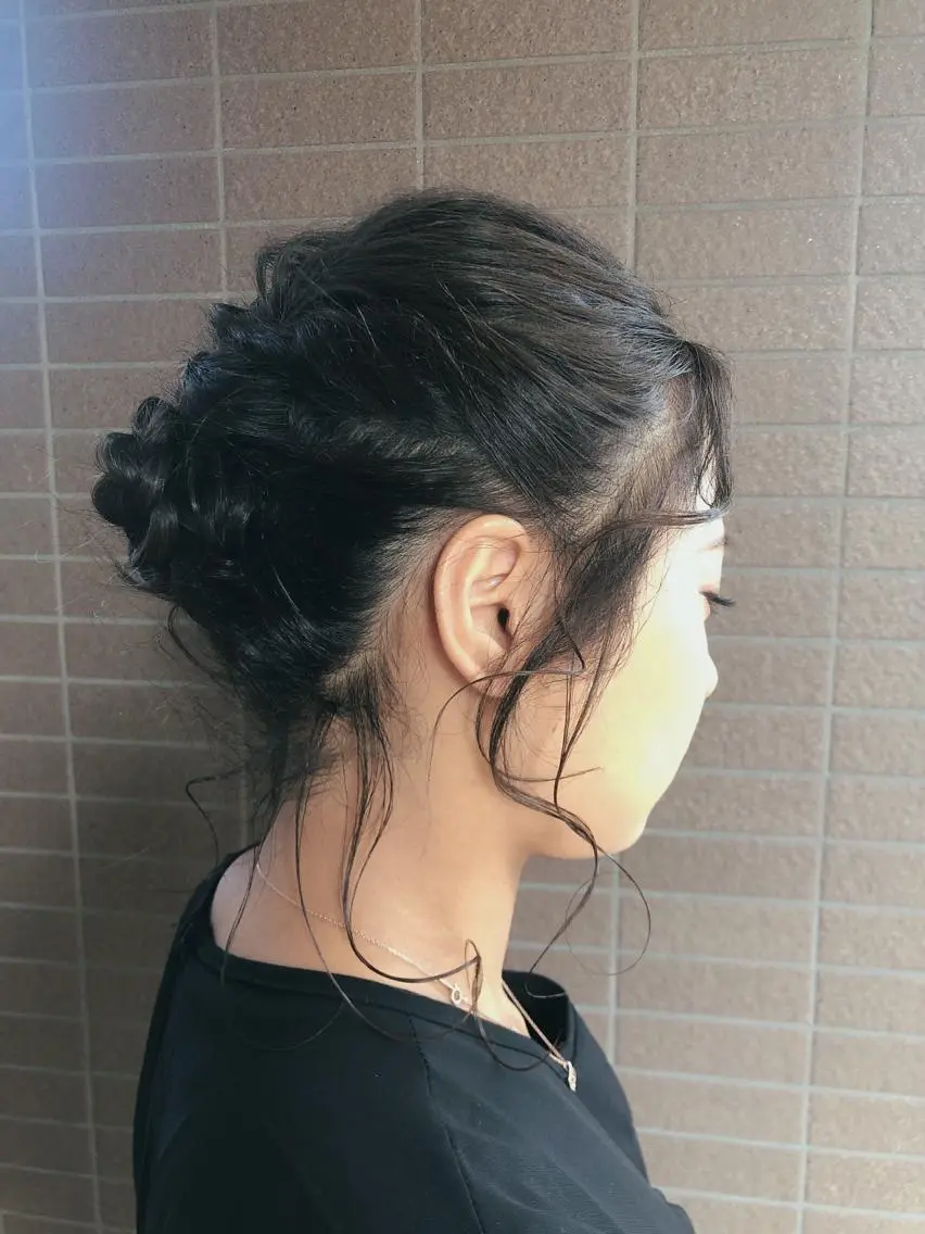ミディアム カラー ヘアアレンジ リリー /Men's/パーマのヘアスタイル
