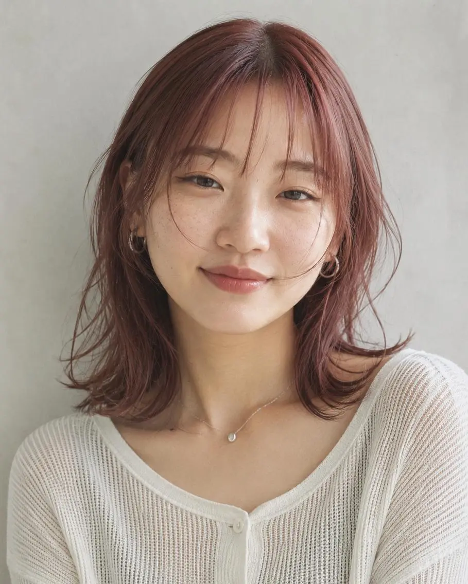 ミディアム カラーモデル募集☆ 小園彩夏のヘアスタイル