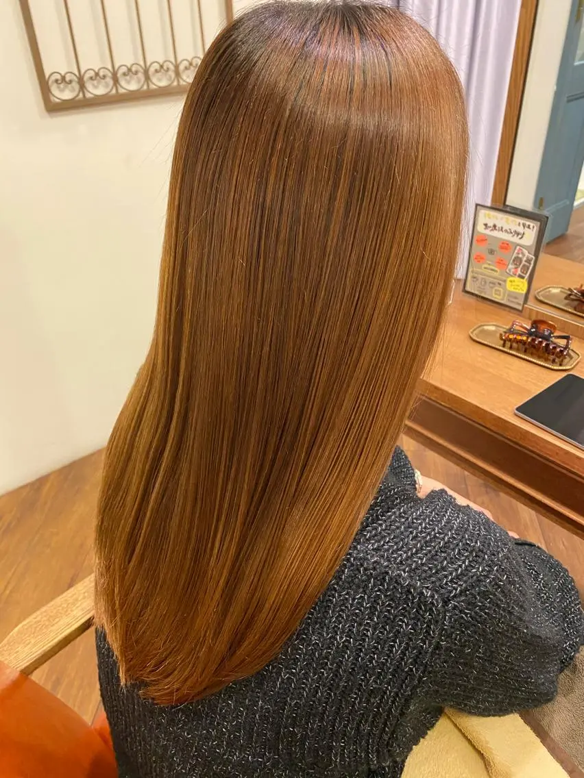 ロング 加藤 優紗のヘアスタイル