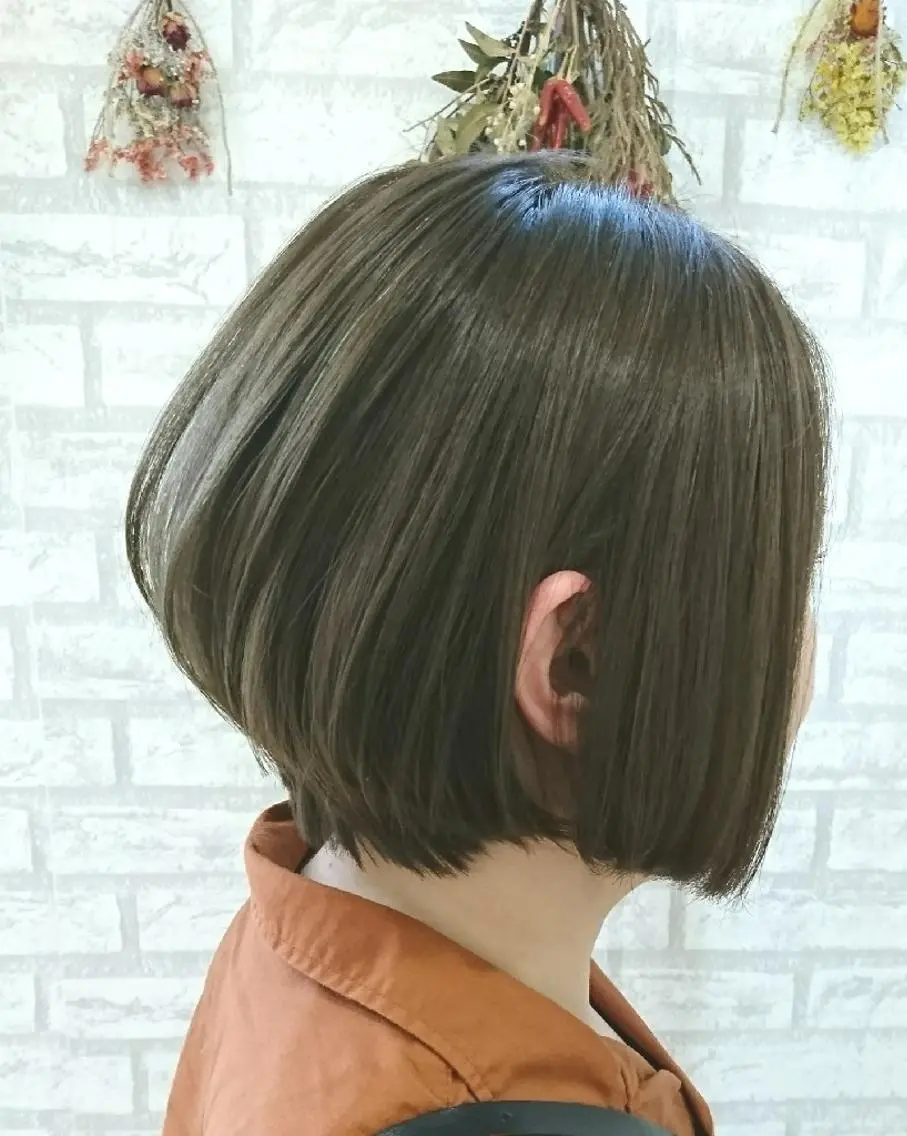 カラー ショート グレージュ カーキグレージュ カット ヘアカラー ＊Cielo＊ 佐藤 幸世のヘアスタイル