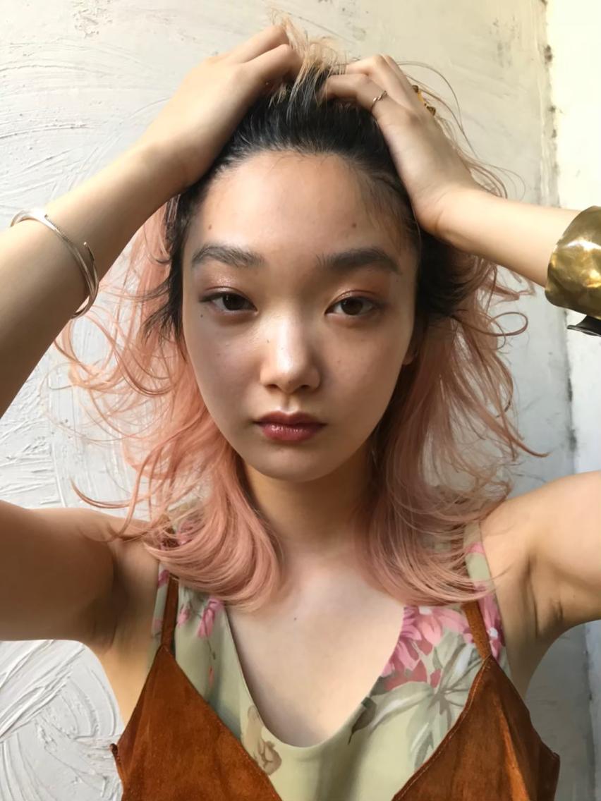 ショート カラー ヘアアレンジ アクアカラー ダブルカラー グラデーションカラー ハイライトカラー イルミナカラー 💝髪質改善💝_ chlom🌸春🌸のヘアスタイル