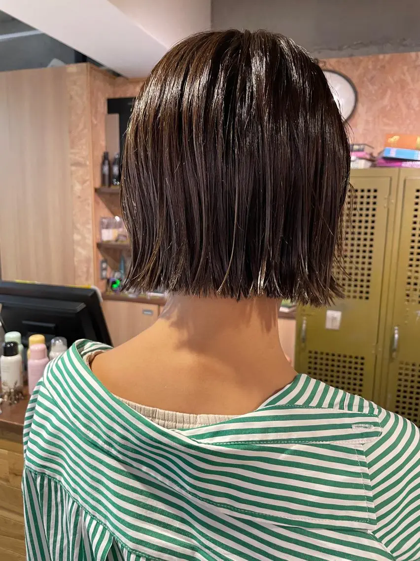 ショート カット ヘアカラー トリートメント ayane⭐️ボブ・ ショート・パーマのヘアスタイル