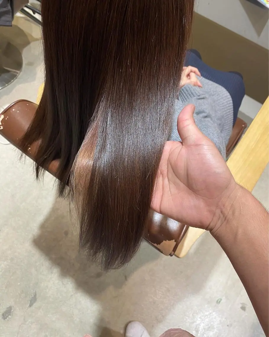 セミロング カラー ヘアアレンジ ネイル マツエク・マツパ 透明感カラー ハイライトカラー 外国人風カラー ハイライト ヨシンモリ 夜23時まで予約🉑 reverieあきらのヘアスタイル