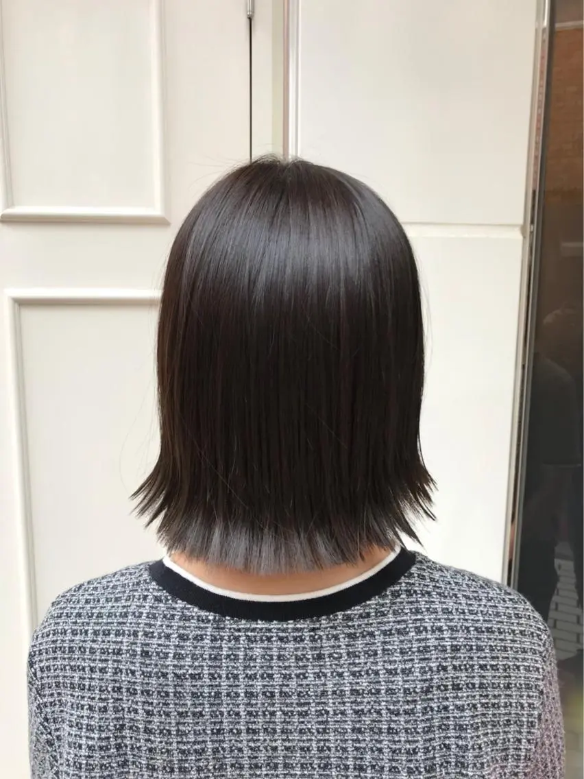 ミディアム カラー グレージュ ボブ 🫟Blanco🫟 Color&Careのヘアスタイル