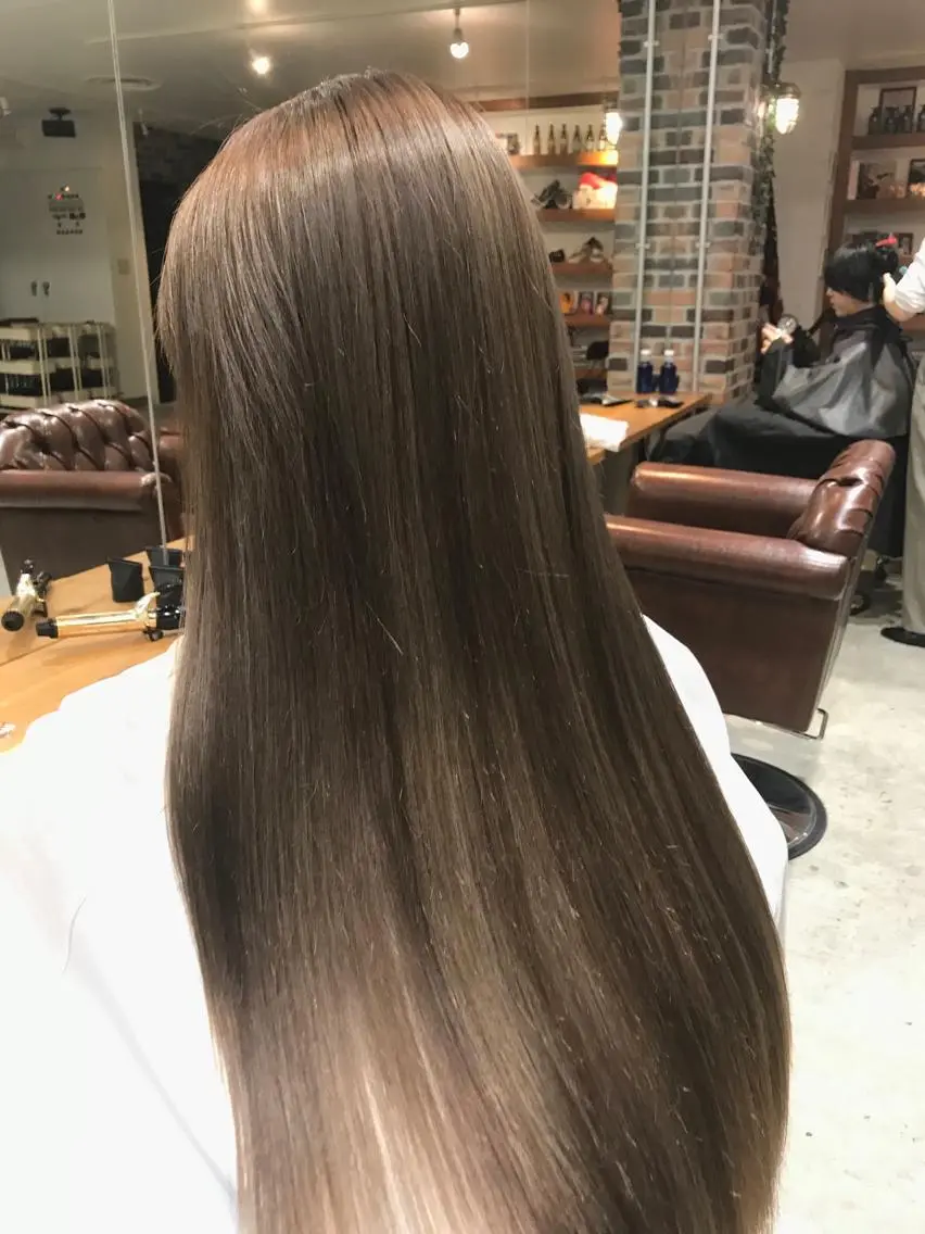 ロング カラー パーマ ヘアアレンジ メンズ キッズ カット 縮毛矯正 トリートメント Forest. -髪質改善-のヘアスタイル