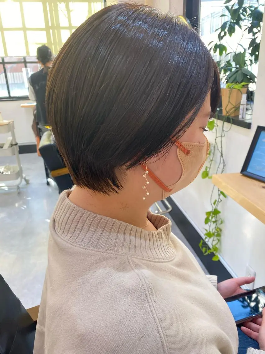 ショート カラー イルミナカラー ショートヘア トリートメント CARICIA🌱 masaeのヘアスタイル