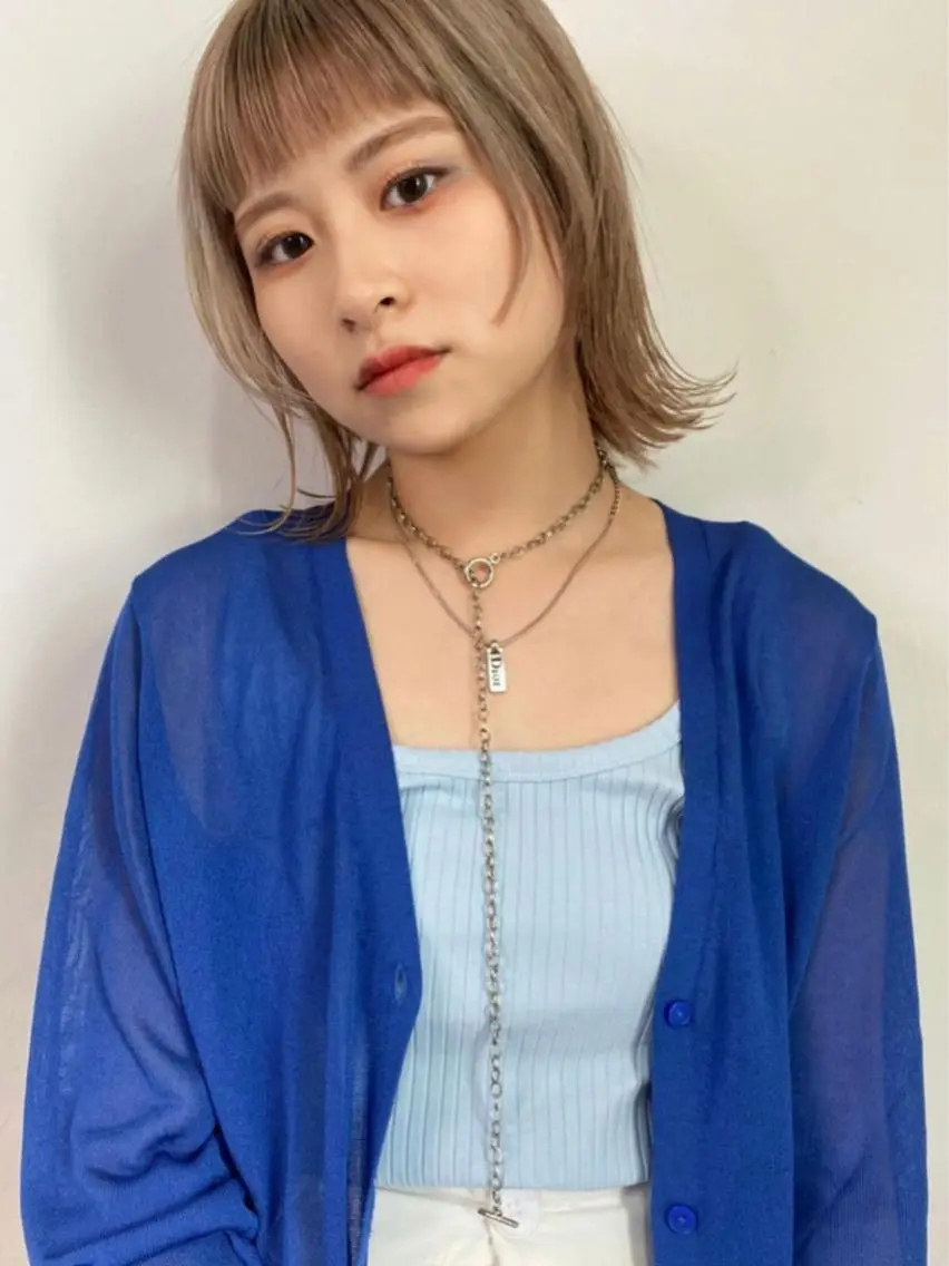 ショート カラー ブリーチ ダブルカラー ハイトーンカラー イルミナカラー インナーカラー 🧡色落ちまで2度 楽しめる🧡ヨシキのヘアスタイル