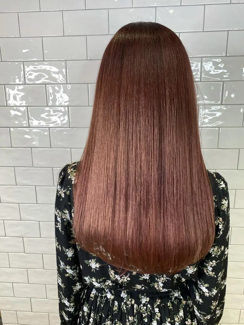 ロング ヘアカラー もり まりものヘアスタイル