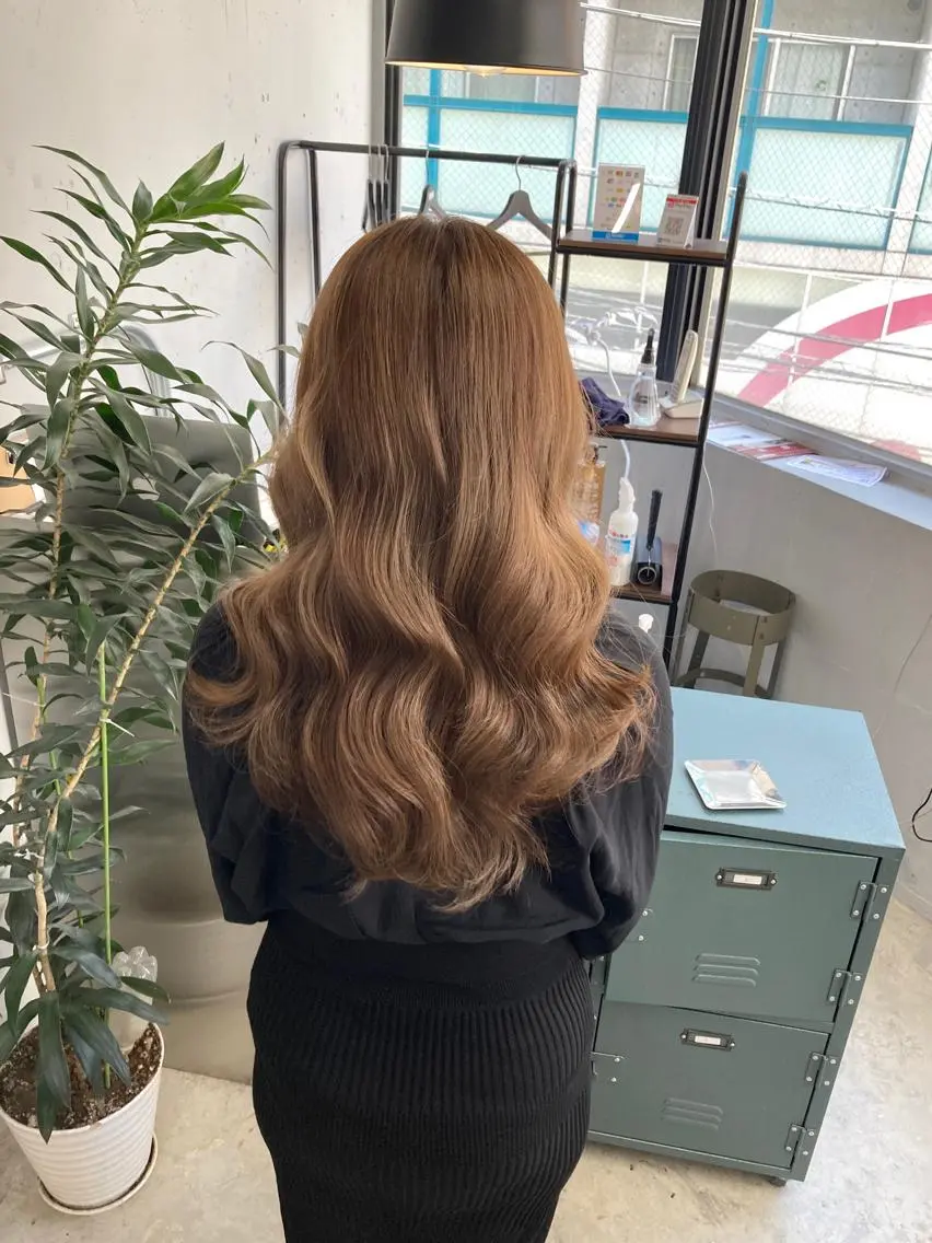 セミロング カット ヘアカラー トリートメント 新井 広樹のヘアスタイル