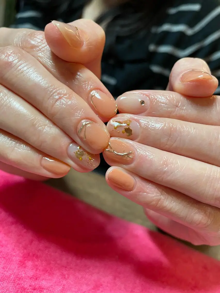 ネイル ミラーネイル シンプルネイル Nail salon Ariettyのネイルデザイン