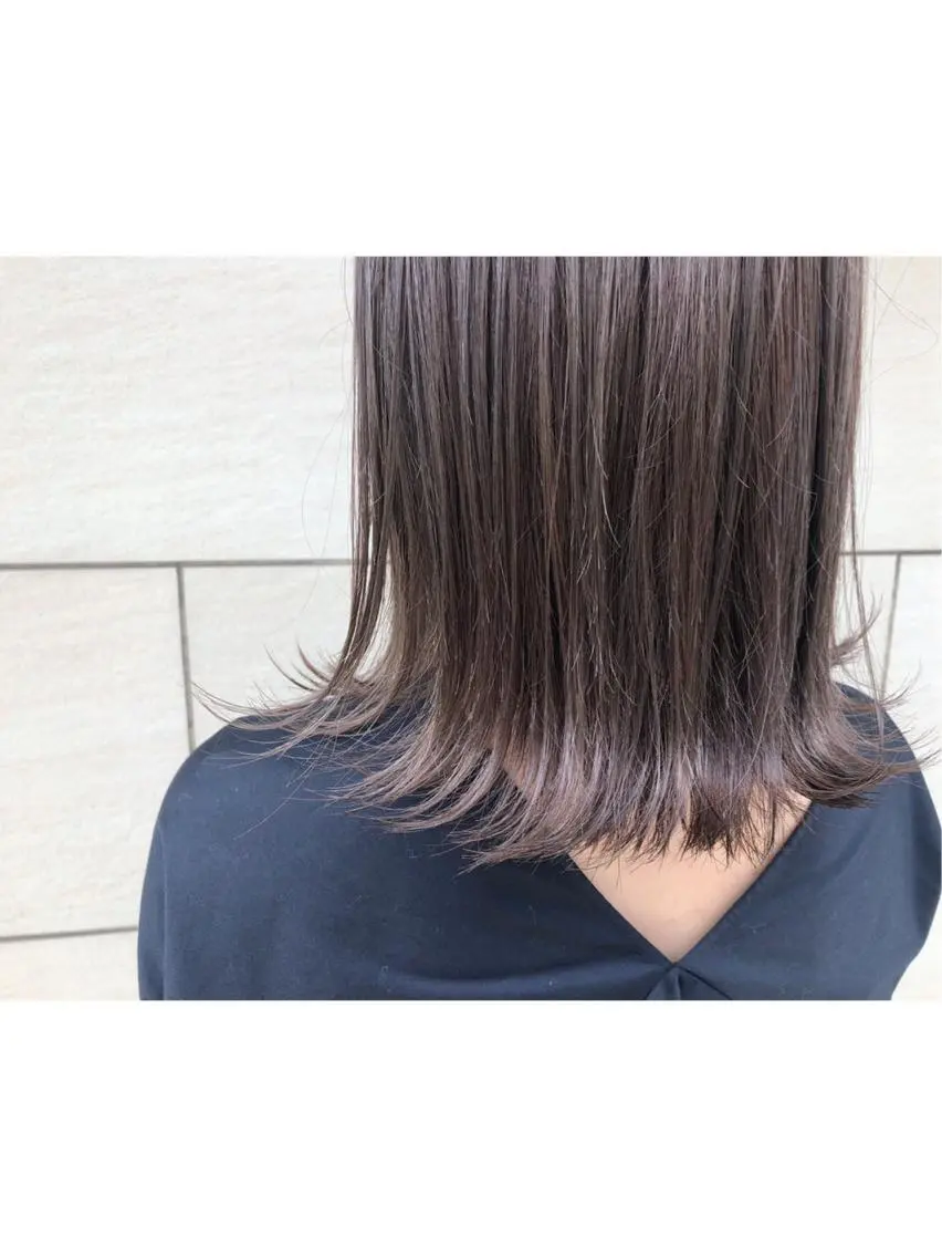 ミディアム カラー ヘアアレンジ ヘアカラー 🌺まなみ/ うる艶カラー🌺のヘアスタイル