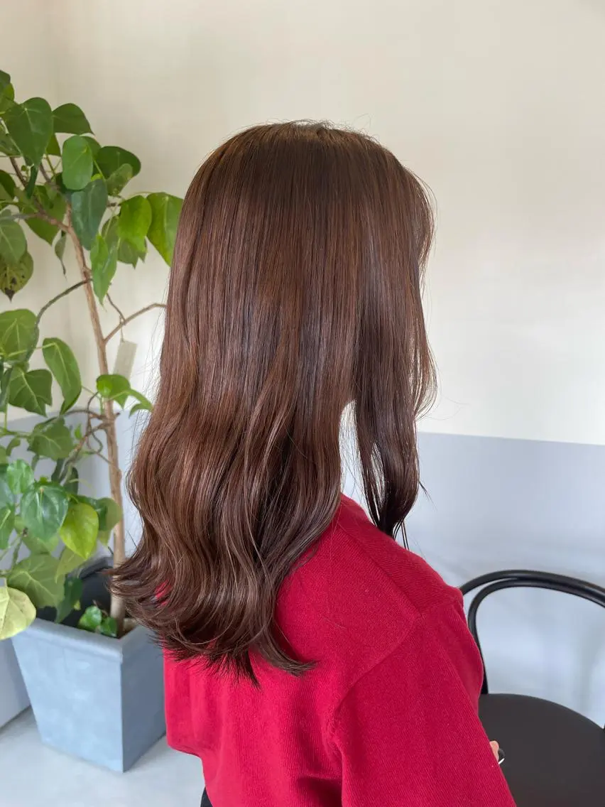 カラー ブリーチ ブリーチなしカラー 卒業式のヘアスタイル ノエ/ 縮毛矯正/高岳のヘアスタイル
