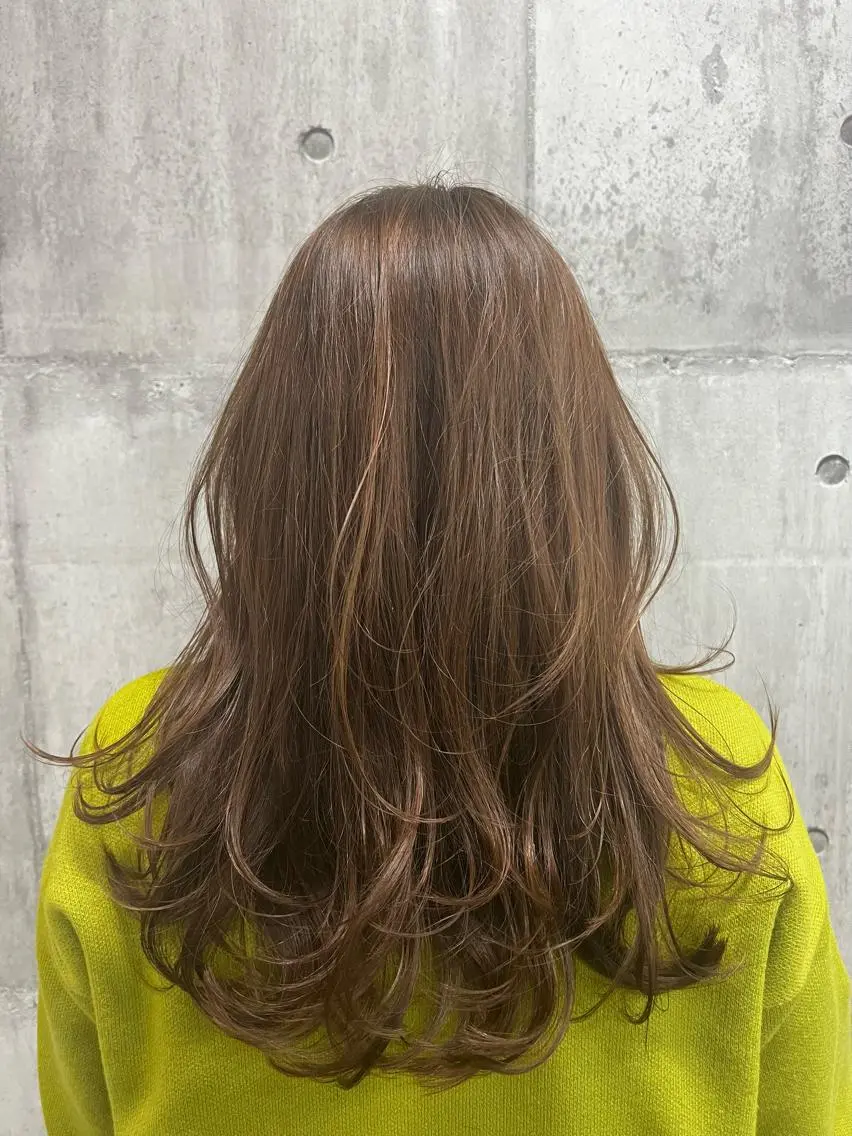 ロング カラー ブリーチ ダブルカラー インナーカラー 髪質改善 韓国風ヘア カット ヘアカラー トリートメント newi ナカノのヘアスタイル