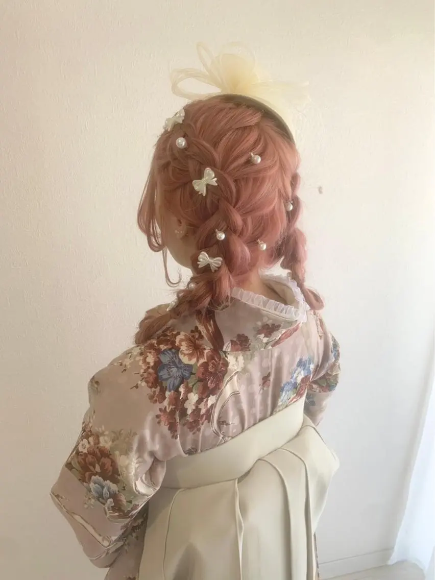 ヘアアレンジ ツインテール 麻優 ヘアセットのヘアスタイル