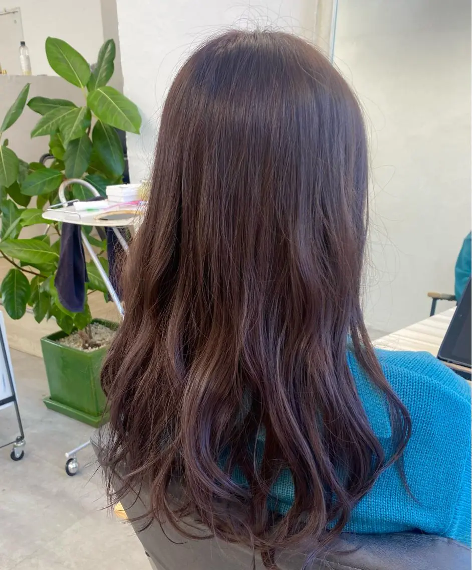 ロング カラー アッシュ ラベンダーカラー ラベンダーアッシュ カット ヘアカラー doc. 和田のヘアスタイル