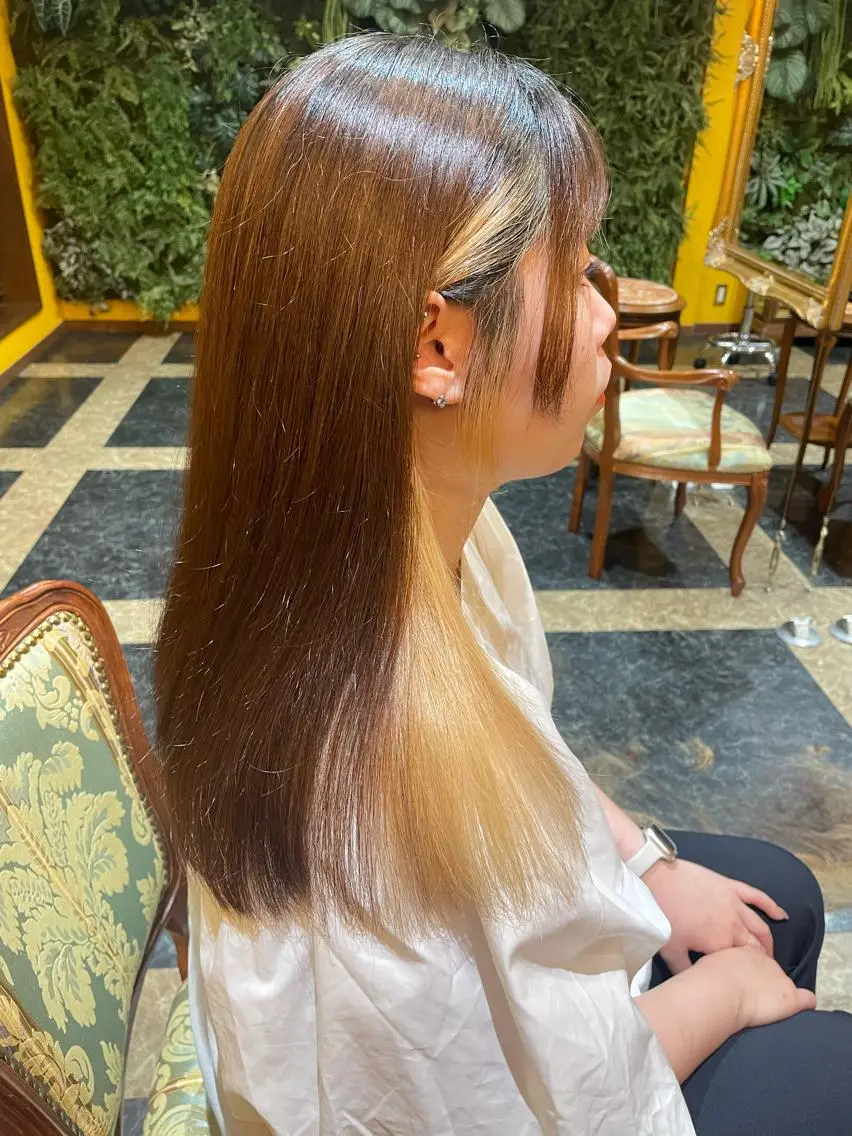 ロング 田中 沙織のヘアスタイル