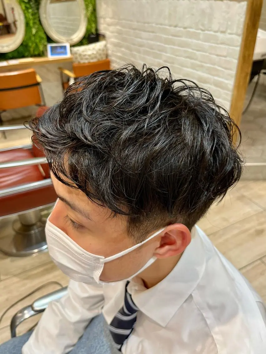 ショート パーマ カット パーマ 小倉 聖也のヘアスタイル