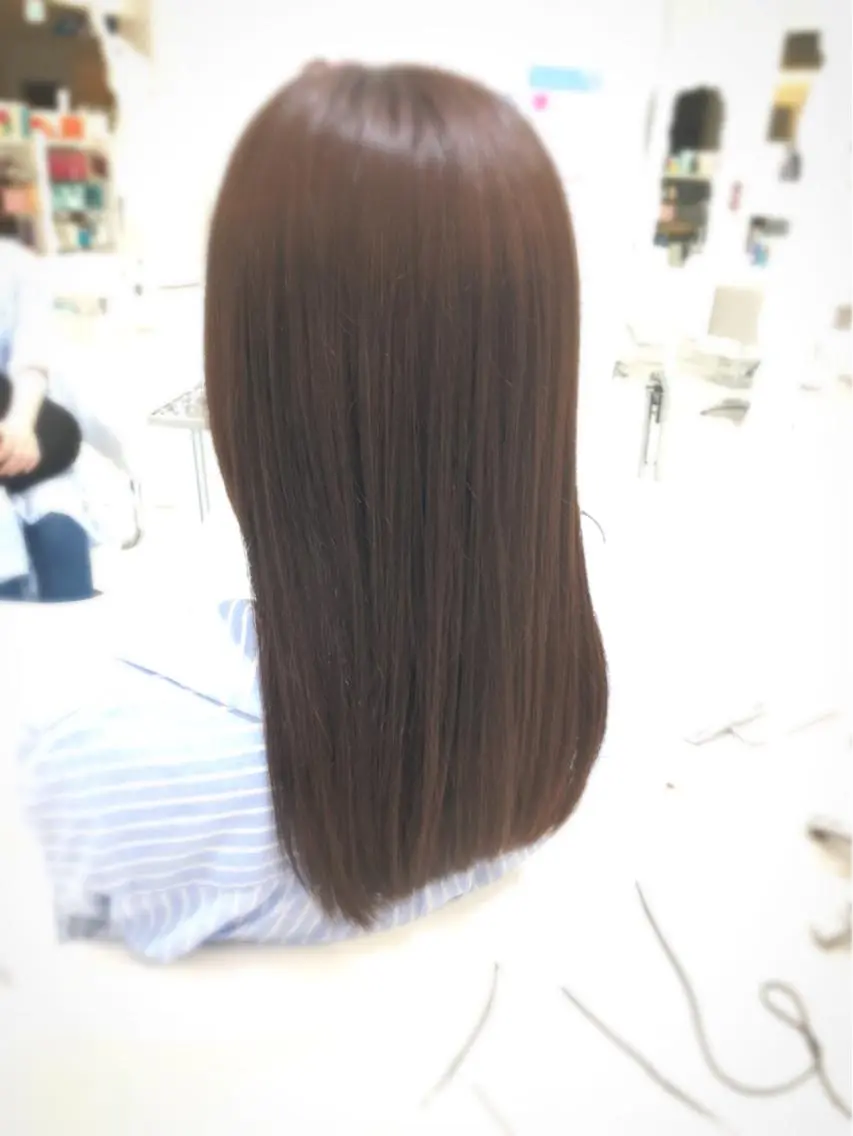 ロング カット ヘアカラー トリートメント 上田 篤史のヘアスタイル