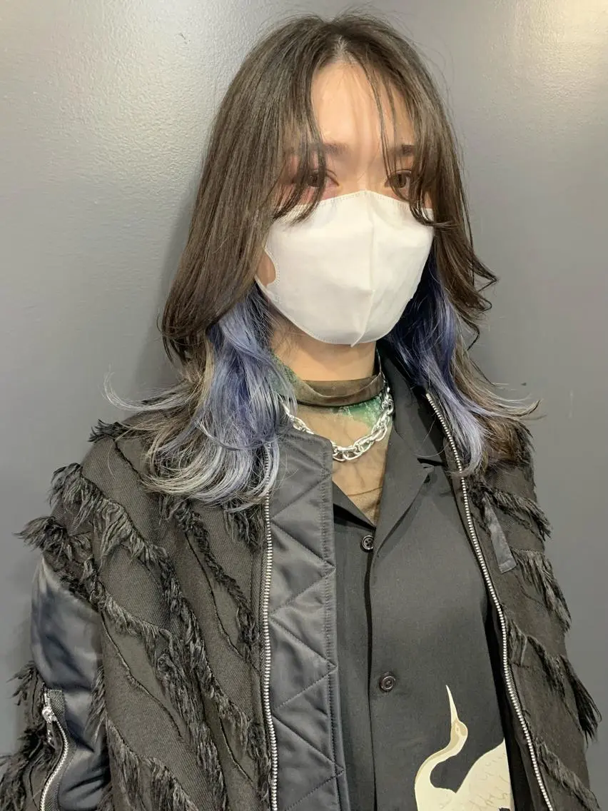 ミディアム カラー カット ヘアカラー 🐝 hachi🐝のヘアスタイル