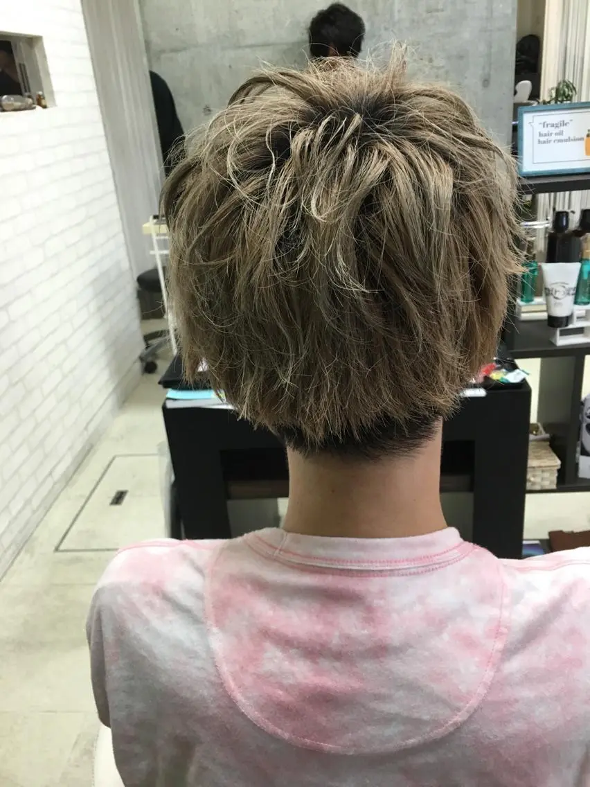 ショート メンズ ショートヘア 髪質改善×レイヤー 高嶋のヘアスタイル