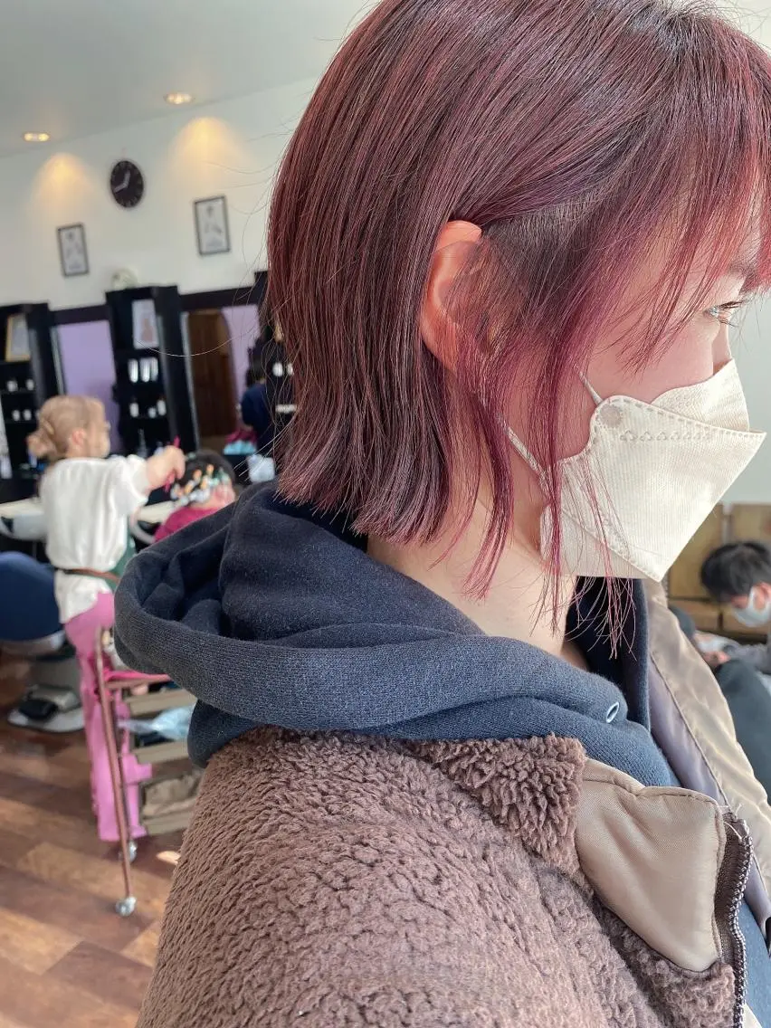 ミディアム カラー カット ヘアカラー 🦋透明感カラー🦋 CHIHARUのヘアスタイル